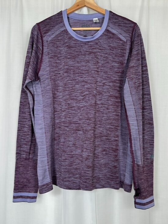 Stio Tops - Stio Womens Basis Seamless Tech Crew Long Sleeve Top Purple Large Activewear